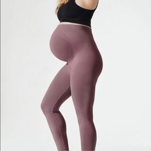 Blanqi Maternity Leggings Purple Mauve Size Small